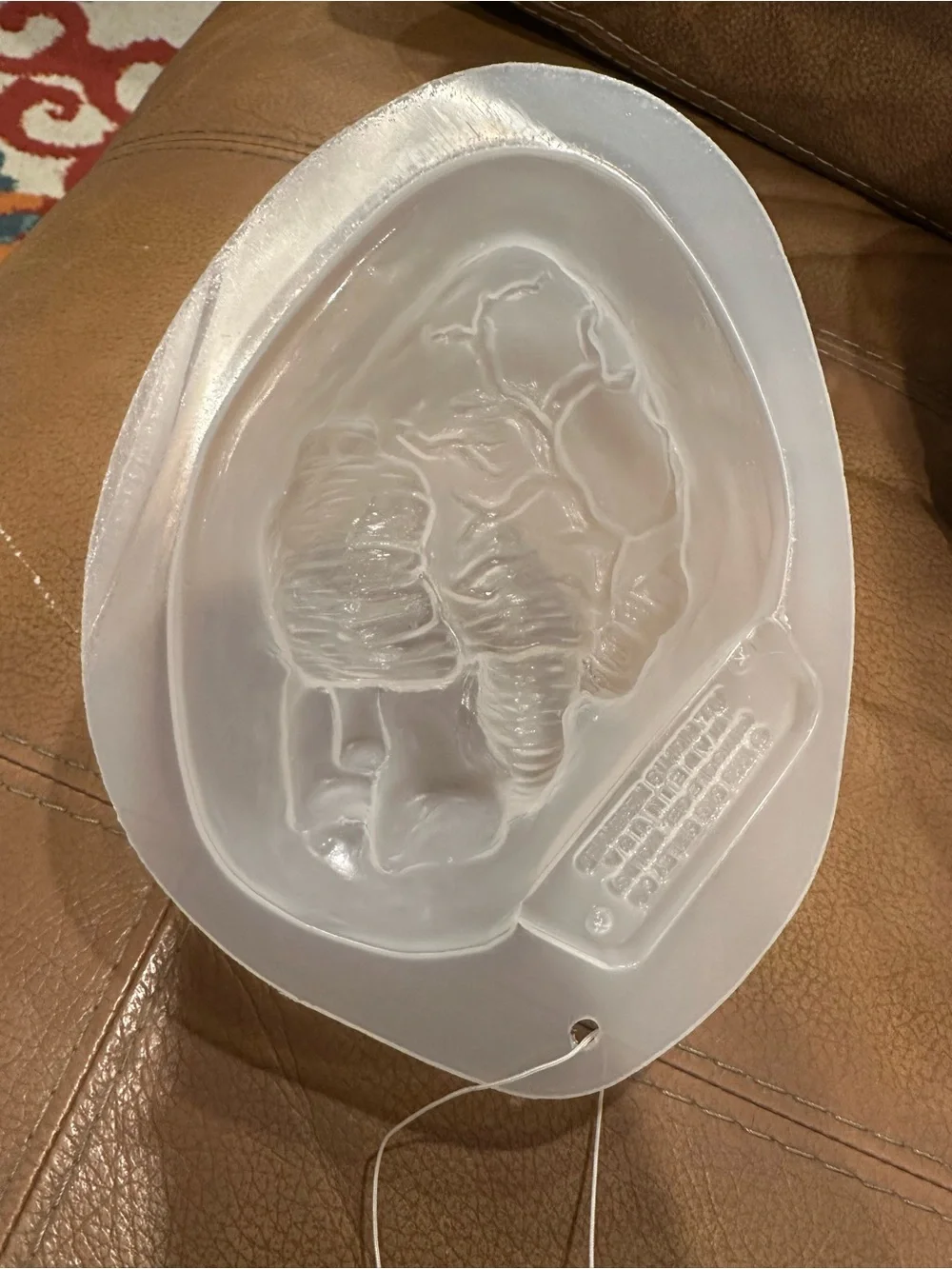 BNWT- Clear Plastic Brain & Heart Molds